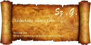 Szántay Gusztáv névjegykártya